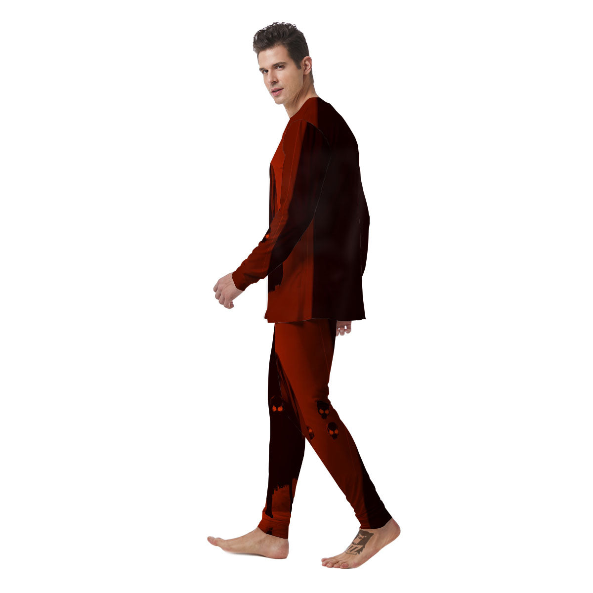 3D Ghost In The Darkness Print Men's Pajamas-grizzshop