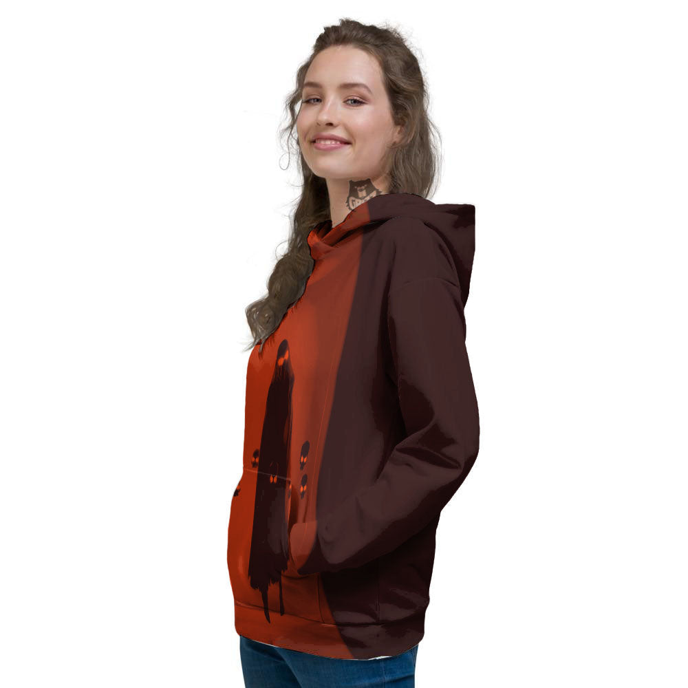 3D Ghost In The Darkness Print Women's Hoodie-grizzshop