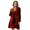 3D Ghost In The Darkness Print Women's Robe-grizzshop