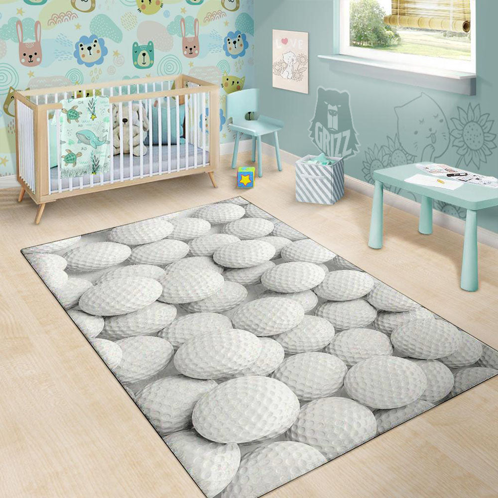 3D Golf Ball Print Floor Mat-grizzshop