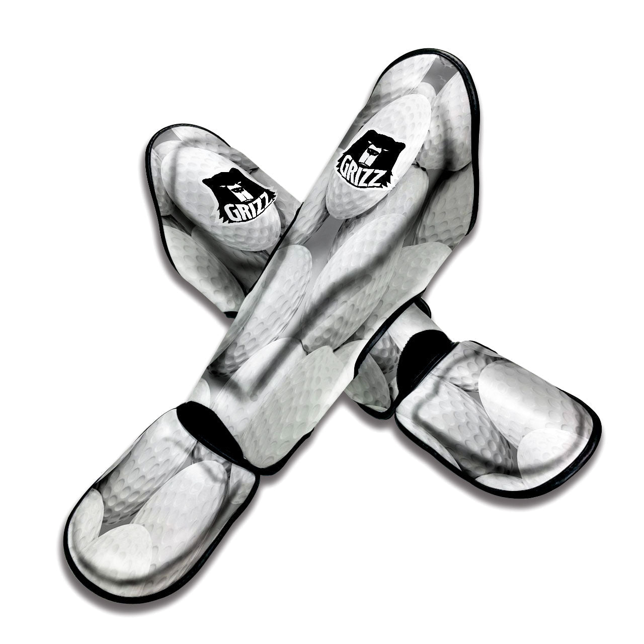 3D Golf Ball Print Muay Thai Shin Guards-grizzshop