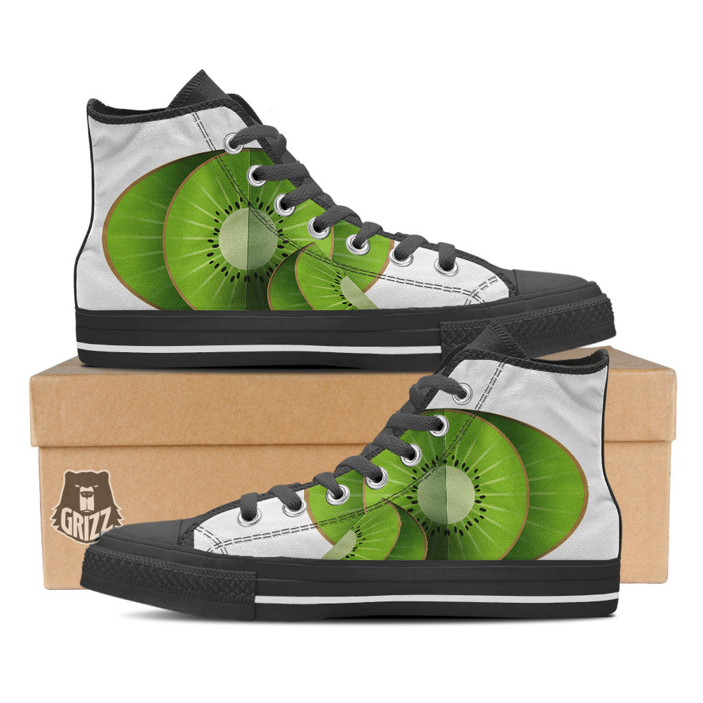 3D Kiwi Print High Top Shoes-grizzshop