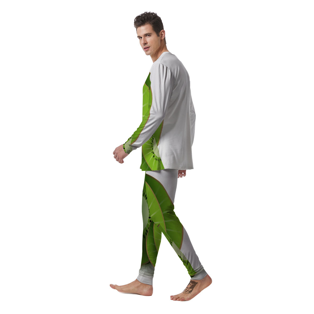 3D Kiwi Print Men's Pajamas-grizzshop