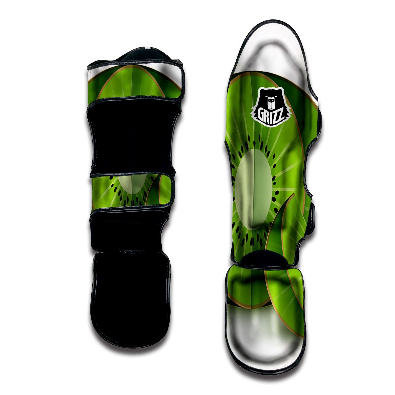 3D Kiwi Print Muay Thai Shin Guards-grizzshop