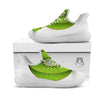 3D Kiwi Print White Athletic Shoes-grizzshop