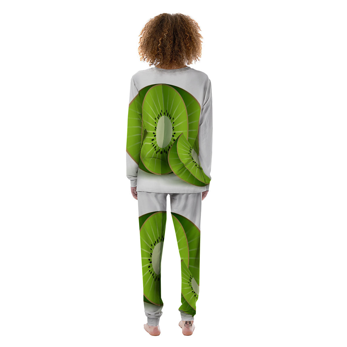 3D Kiwi Print Women's Pajamas-grizzshop