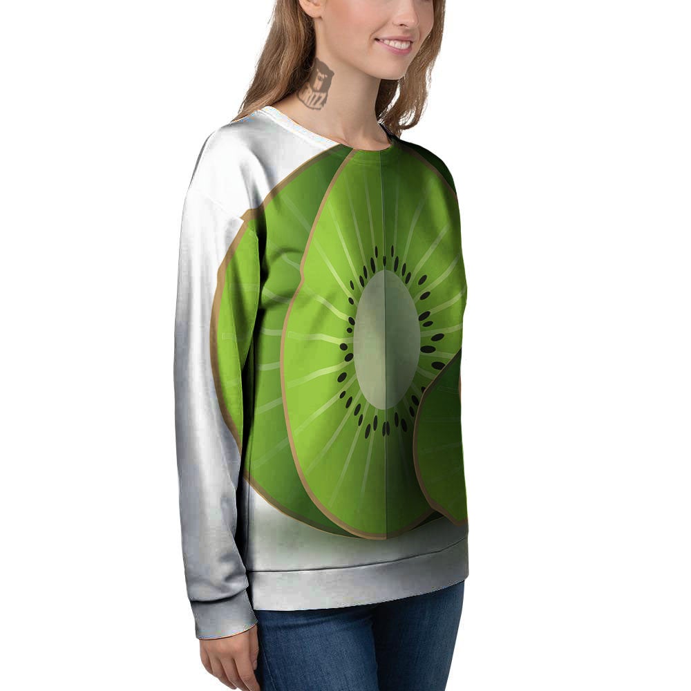 3D Kiwi Print Women's Sweatshirt-grizzshop
