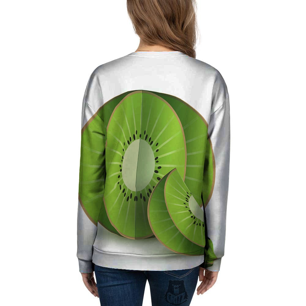 3D Kiwi Print Women's Sweatshirt-grizzshop