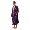 3D Pixel Cartoon Print Pattern Men's Robe-grizzshop