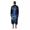 3D Scary Alien Grey Print Men's Robe-grizzshop