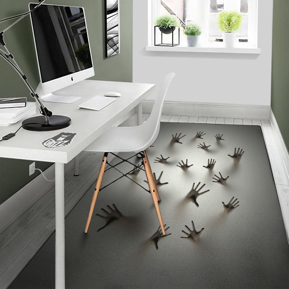 3D Scary Ghost Print Floor Mat-grizzshop