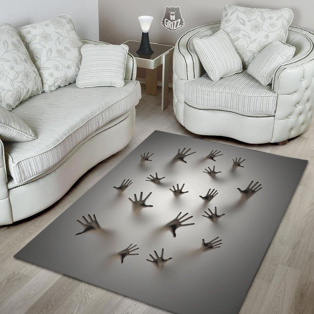 3D Scary Ghost Print Floor Mat-grizzshop