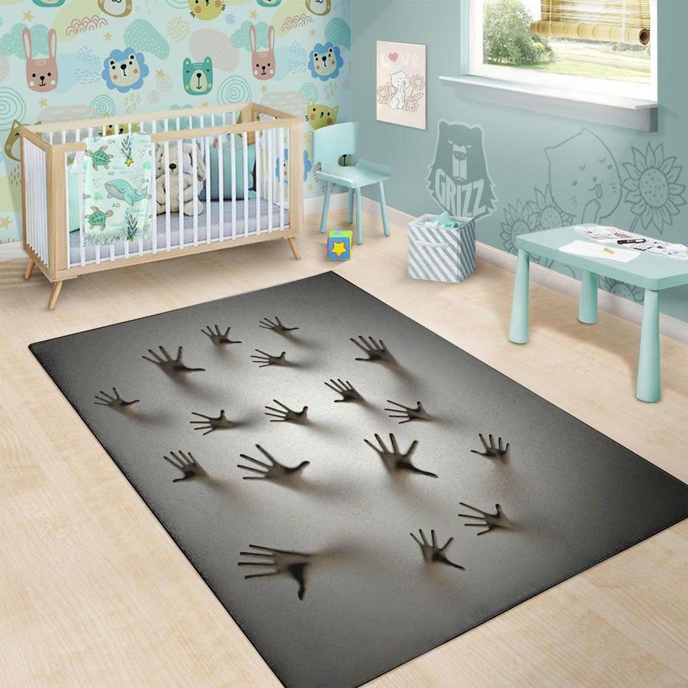 3D Scary Ghost Print Floor Mat-grizzshop
