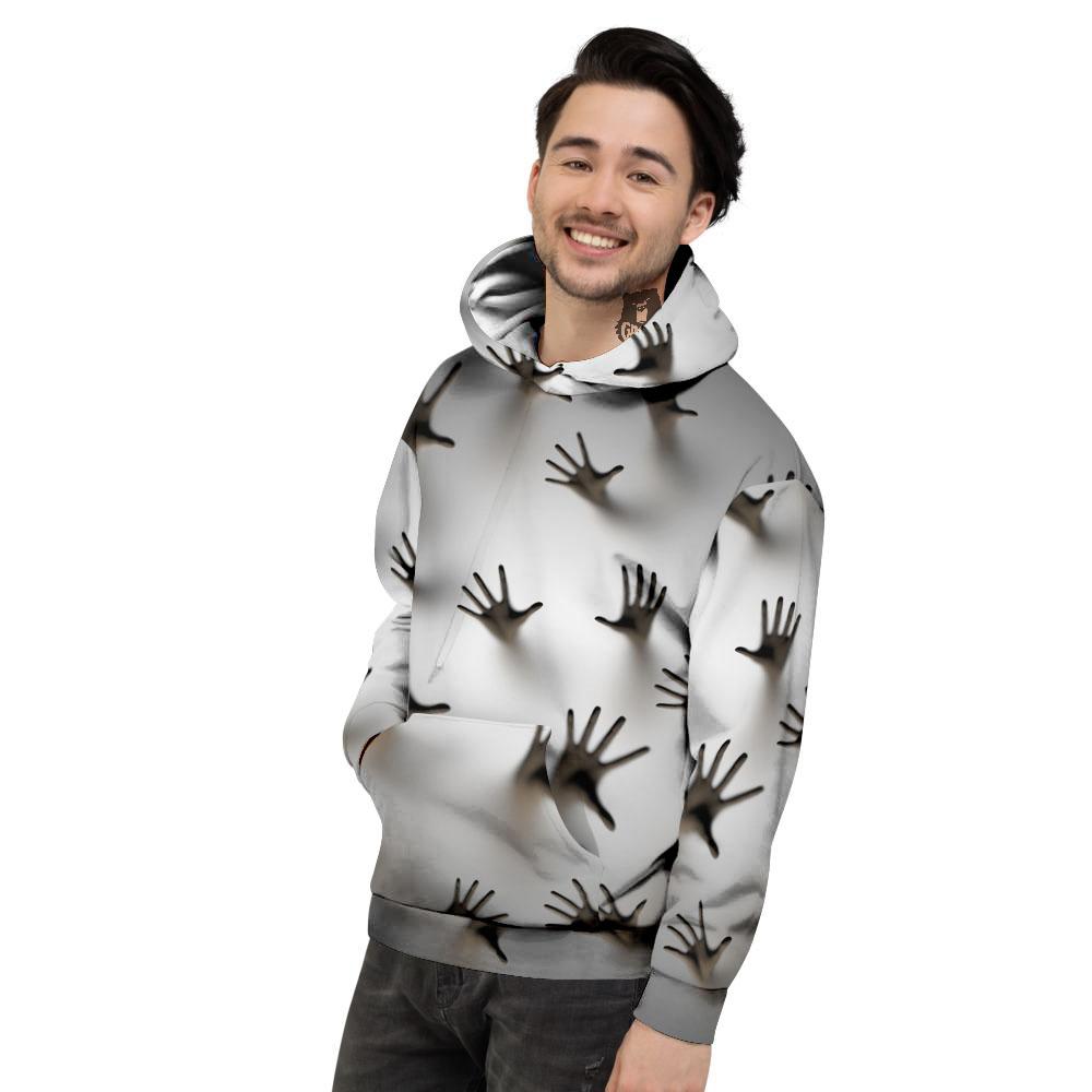 3D Scary Ghost Print Men's Hoodie-grizzshop