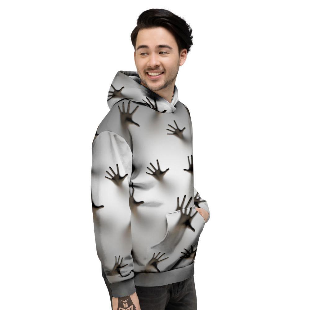 3D Scary Ghost Print Men's Hoodie-grizzshop