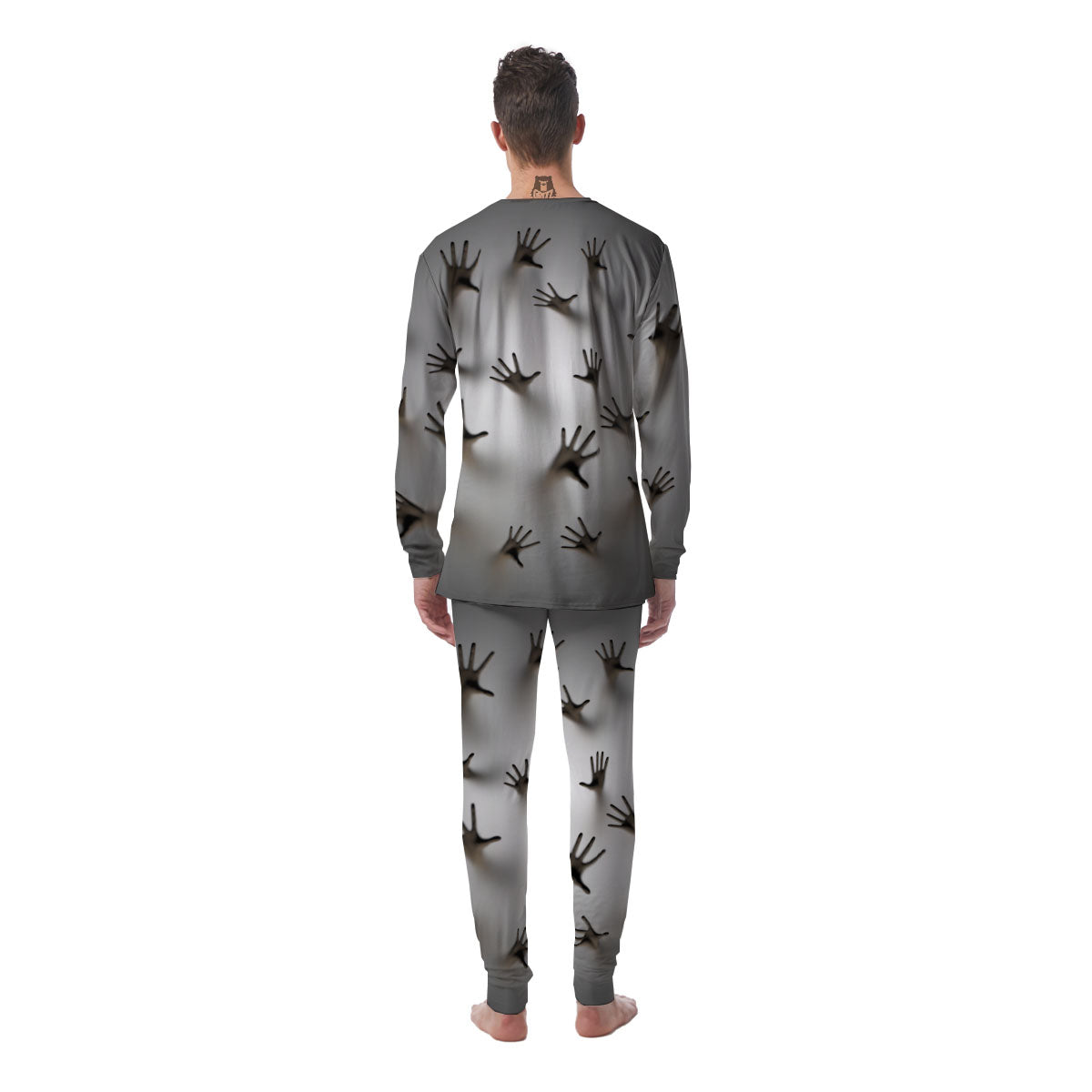 3D Scary Ghost Print Men's Pajamas-grizzshop
