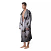 3D Scary Ghost Print Men's Robe-grizzshop