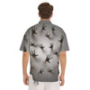 3D Scary Ghost Print Men's Short Sleeve Shirts-grizzshop