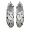 3D Scary Ghost Print White Athletic Shoes-grizzshop