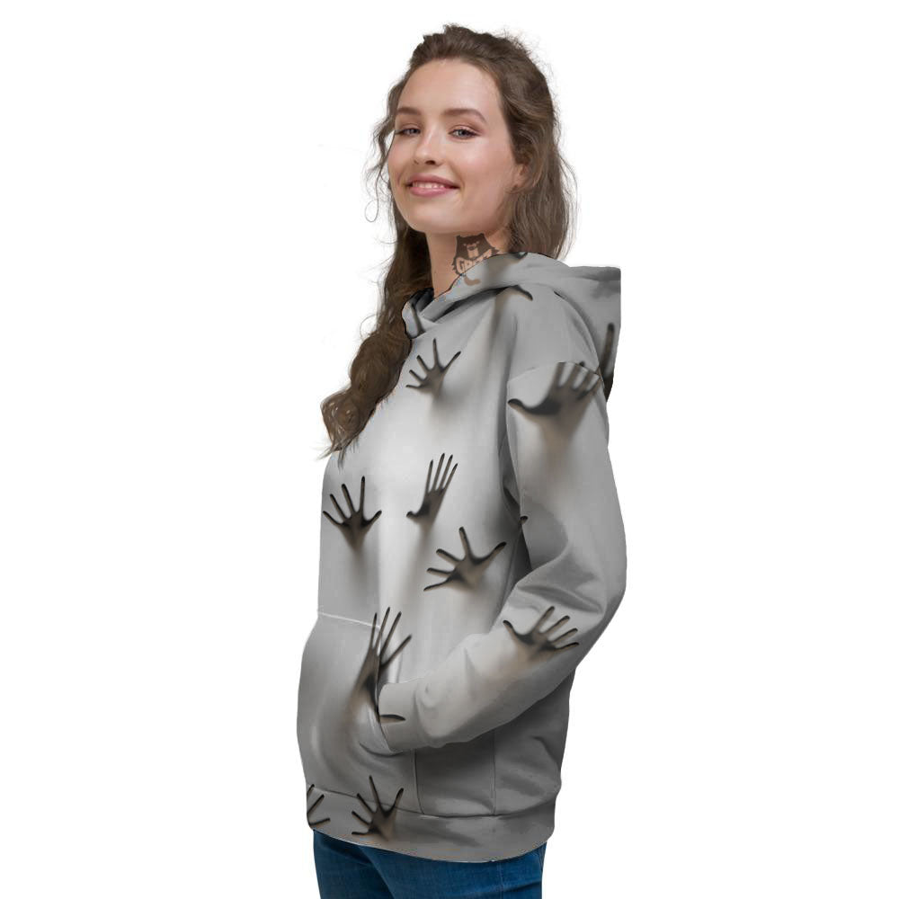 3D Scary Ghost Print Women's Hoodie-grizzshop