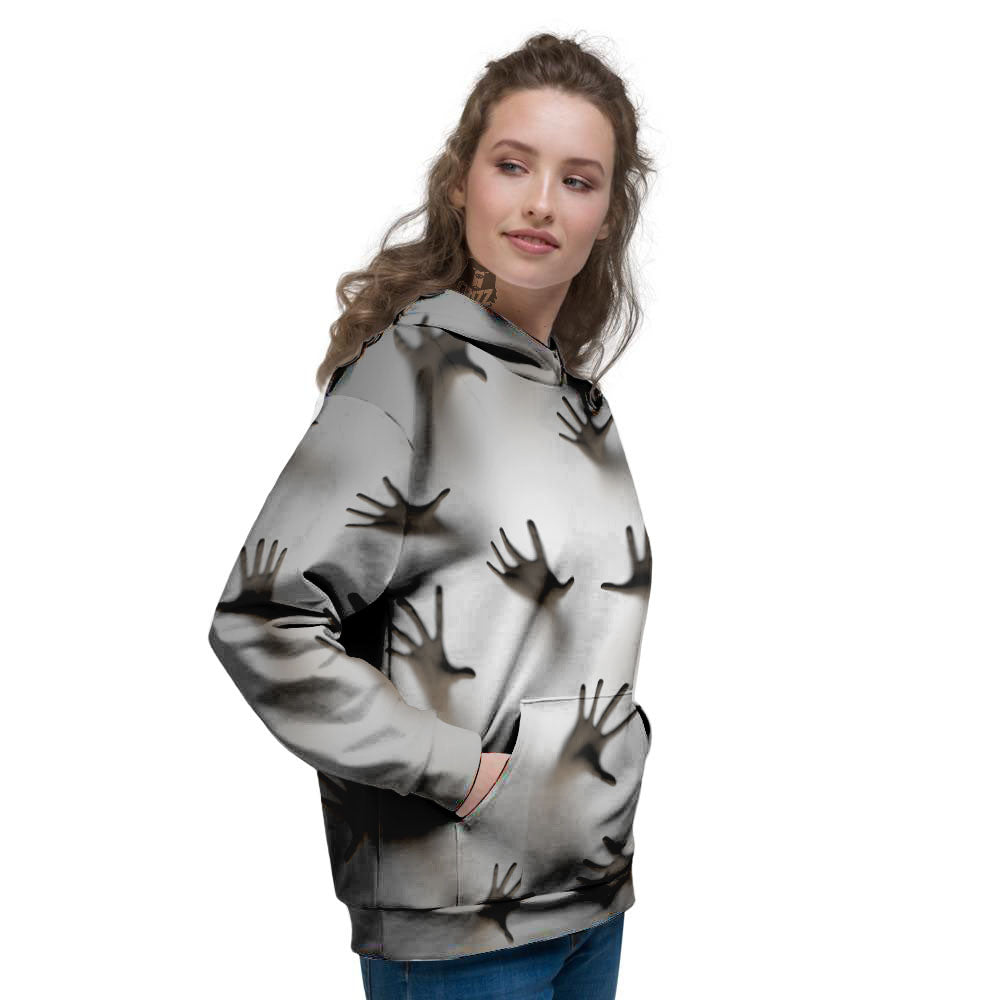 3D Scary Ghost Print Women's Hoodie-grizzshop