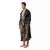 3D Screaming Ghost Horror Print Men's Robe-grizzshop