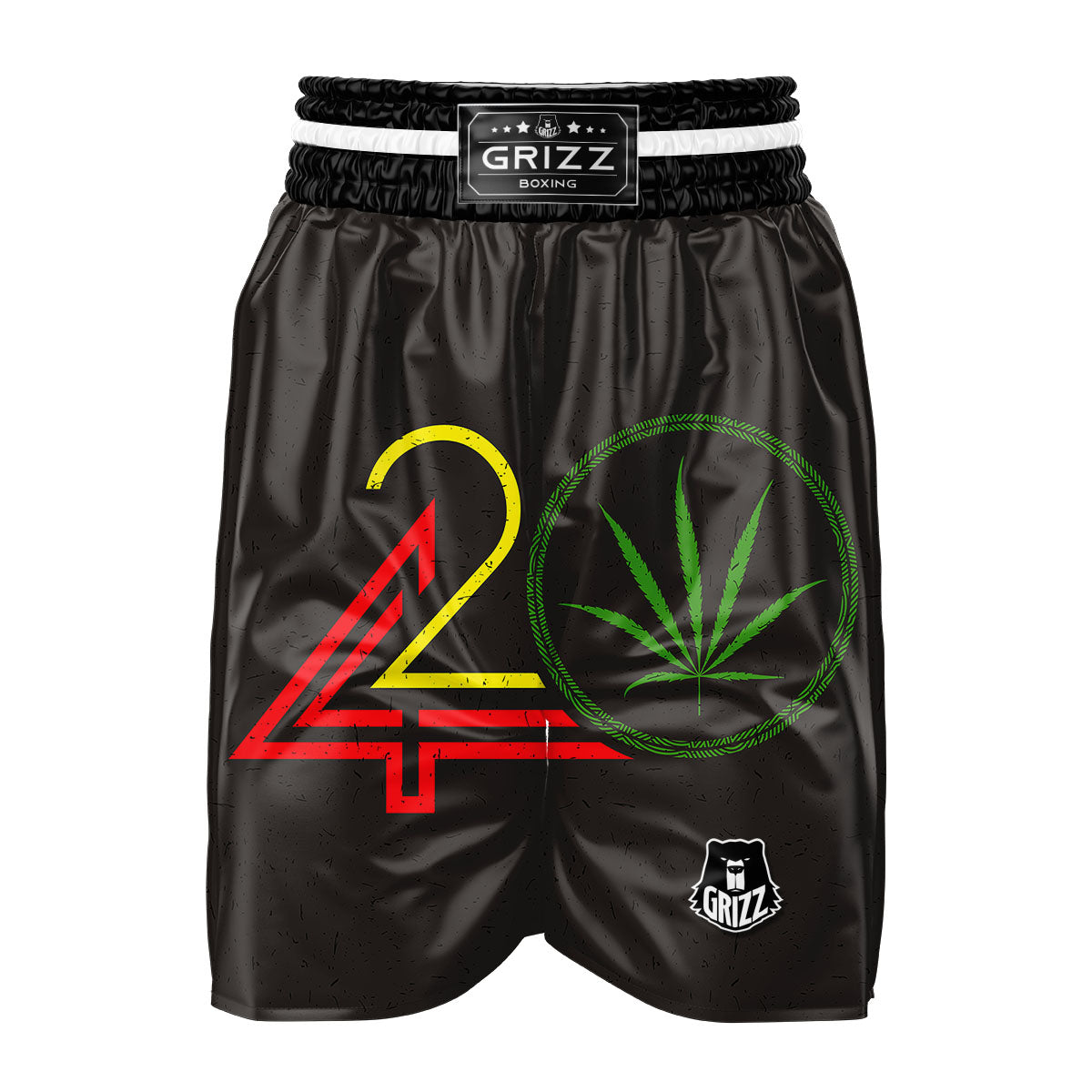 420 Rasta Print Boxing Shorts-grizzshop