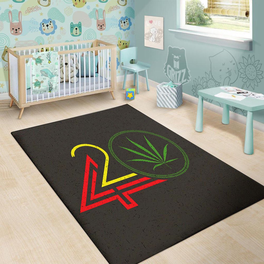 420 Rasta Print Floor Mat-grizzshop