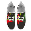 420 Rasta Print White Athletic Shoes-grizzshop