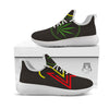 420 Rasta Print White Athletic Shoes-grizzshop