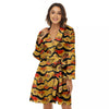 Aboriginal Australian Print Pattern Women's Robe-grizzshop