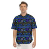 Aboriginal Dot Australian Print Men's Short Sleeve Shirts-grizzshop