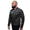 Abstract 3D Geometric Triangle Print Men's Bomber Jacket-grizzshop