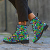 Abstract Alien Graffiti Text Print Pattern Leather Boots-grizzshop