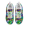 Abstract Alien Graffiti Text Print Pattern White Sneaker-grizzshop