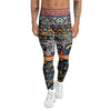 Abstract Arabian Paisley Print Men's Leggings-grizzshop