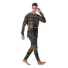 Abstract Arabian Paisley Print Men's Pajamas-grizzshop