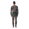 Abstract Arabian Paisley Print Men's Pajamas-grizzshop