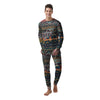 Abstract Arabian Paisley Print Men's Pajamas-grizzshop