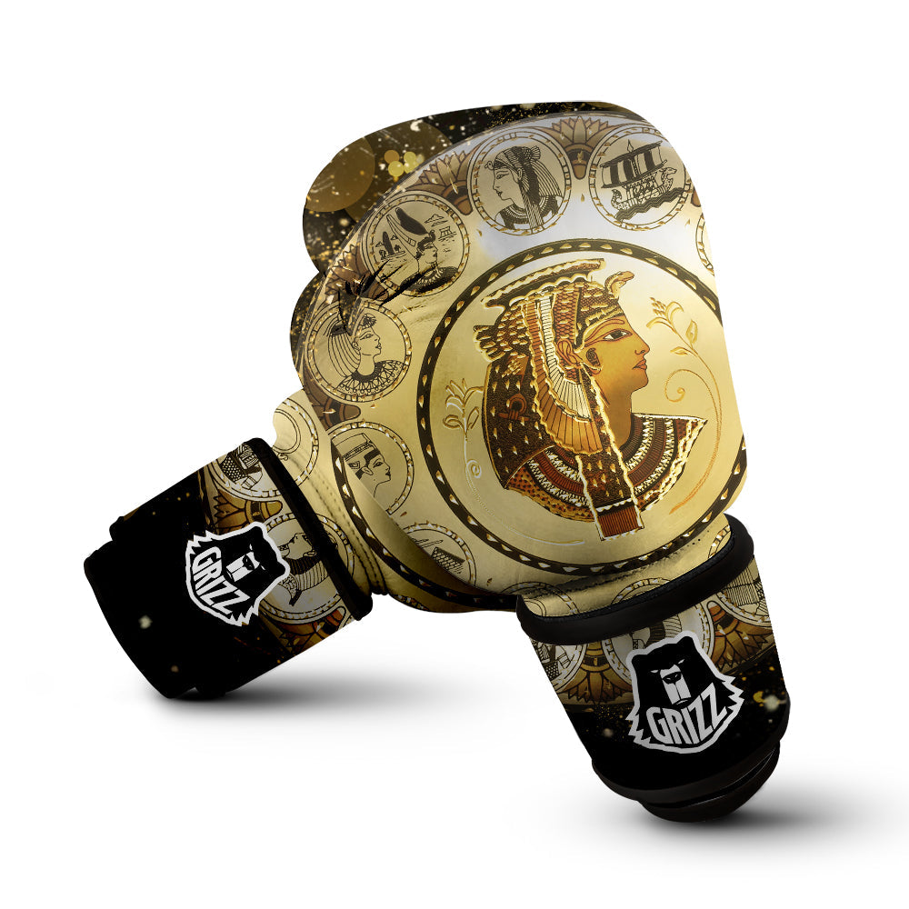 Abstract Cleopatra Print Boxing Gloves-grizzshop