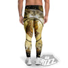 Abstract Cleopatra Print Men's Leggings-grizzshop