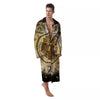 Abstract Cleopatra Print Men's Robe-grizzshop