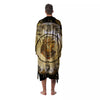 Abstract Cleopatra Print Men's Robe-grizzshop