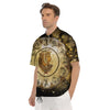 Abstract Cleopatra Print Men's Short Sleeve Shirts-grizzshop