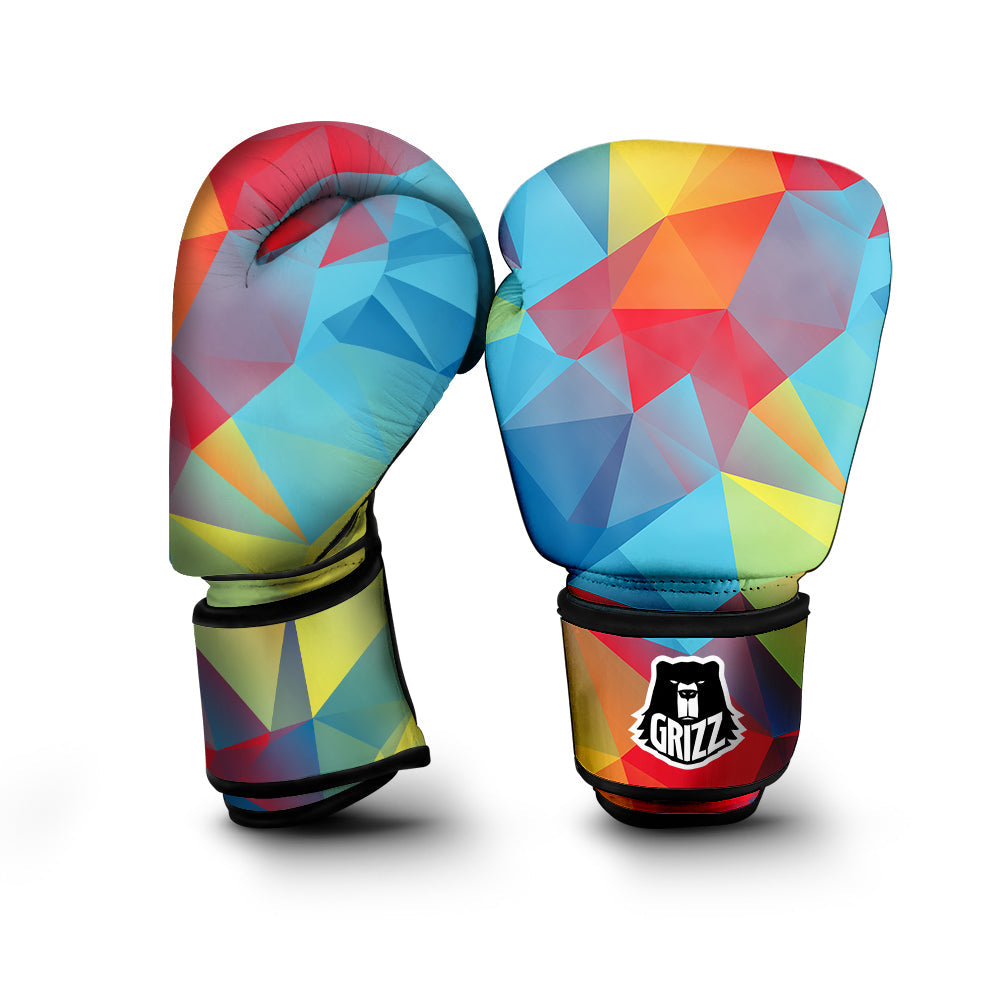 Abstract Colorful Autism Awareness Print Boxing Gloves-grizzshop