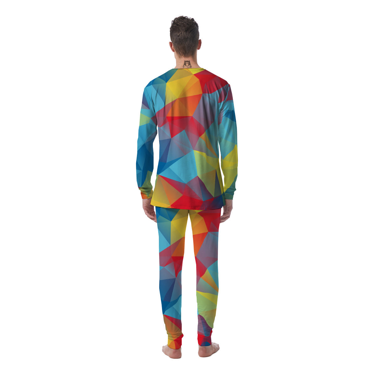 Abstract Colorful Autism Awareness Print Men's Pajamas-grizzshop