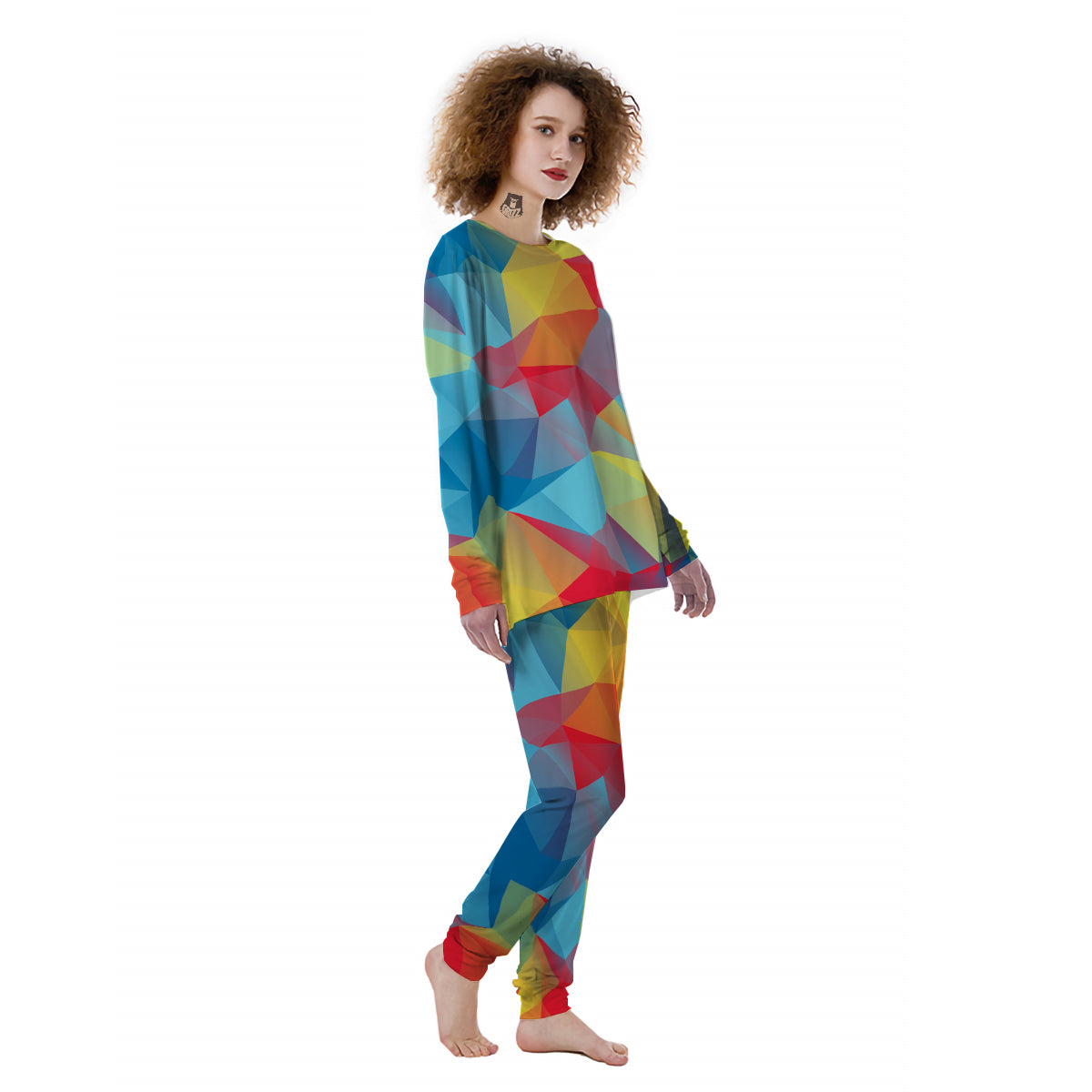 Abstract Colorful Autism Awareness Print Women's Pajamas-grizzshop