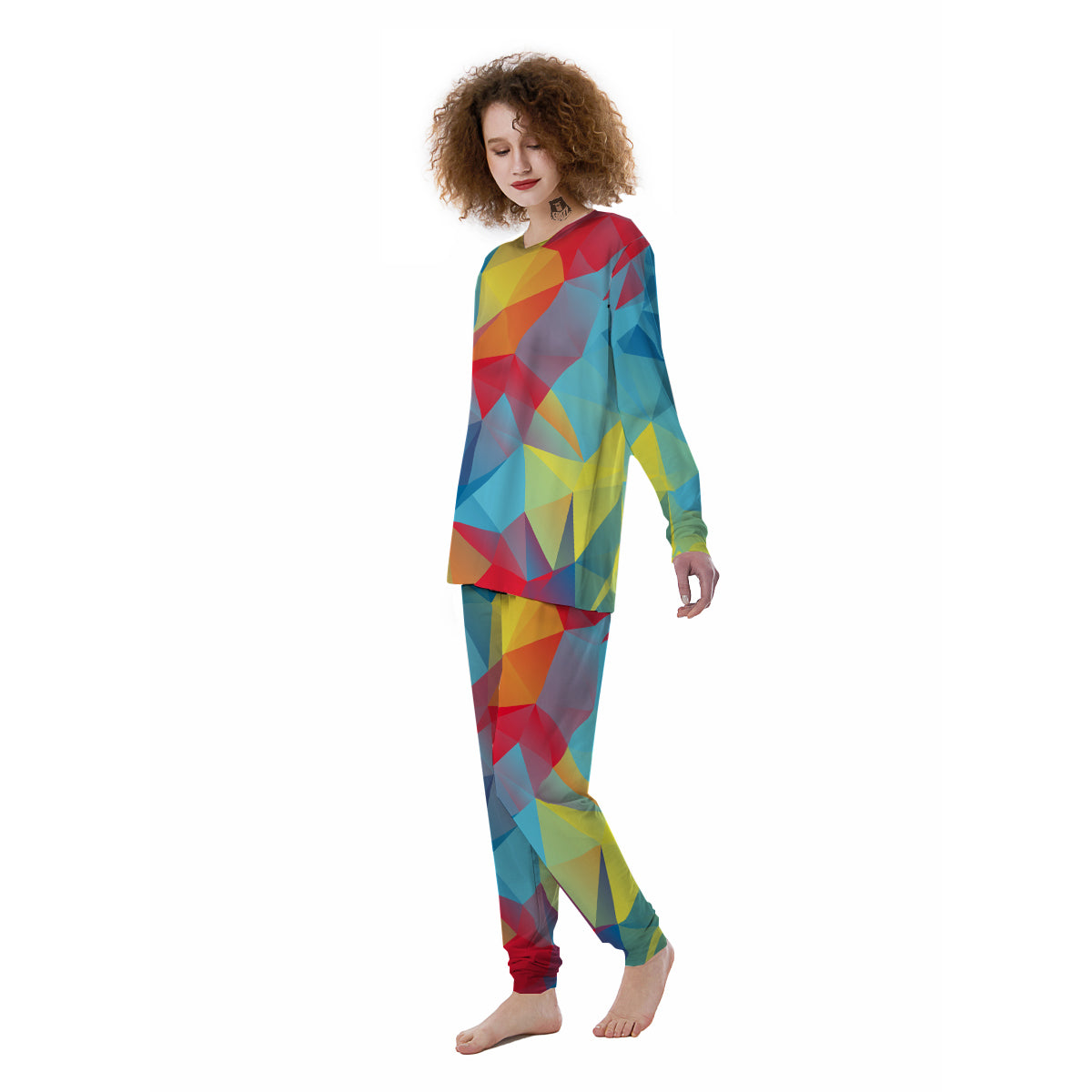 Abstract Colorful Autism Awareness Print Women's Pajamas-grizzshop