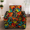 Abstract Colorful Butterfly Print Armchair Cover-grizzshop
