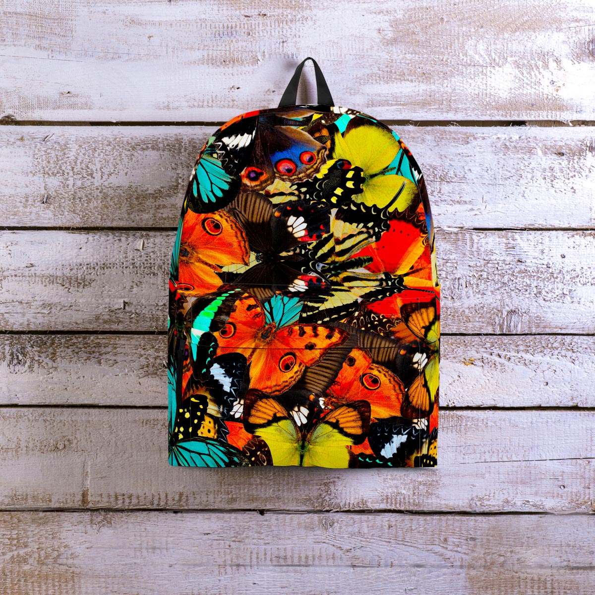 Abstract Colorful Butterfly Print Backpack-grizzshop
